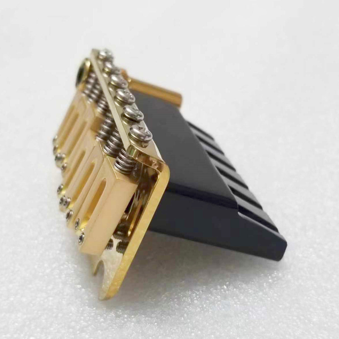 M1146-03 Tremolo Bridge Gold 2 Pivot with stainless steel saddles. 54mm String Spacing