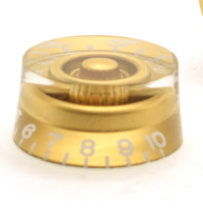Gold Speed Guitar Knobs for Les Paul Gold Numbers Split Shaft Pots 0-10
