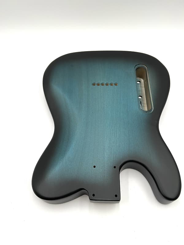 Warmtone Custom Guitars “Orange Blue” Tele Body Flamed Maple