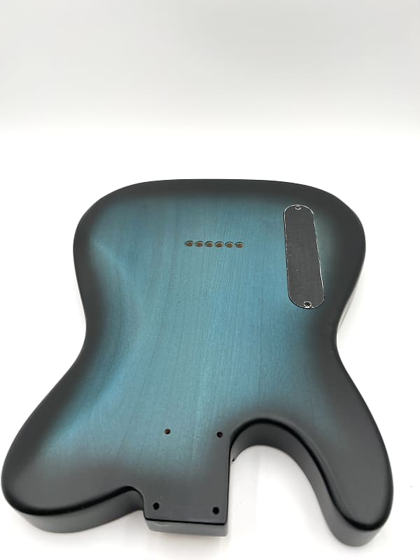 Warmtone Custom Guitars “Orange Blue” Tele Body Flamed Maple