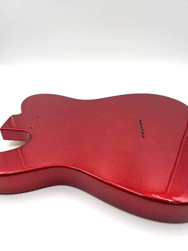 Warmtone Custom Guitars Tele Style Guitar Body “Red Sparkle”