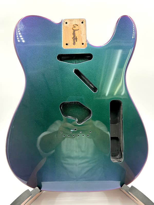 Warmtone Custom Guitars Tele Style Body “Chameleon Color Shift” Custom