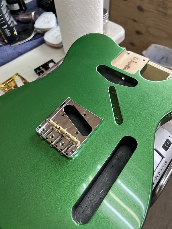 Warmtone Custom Guitars Tele Style Guitar Body “Pure Green”