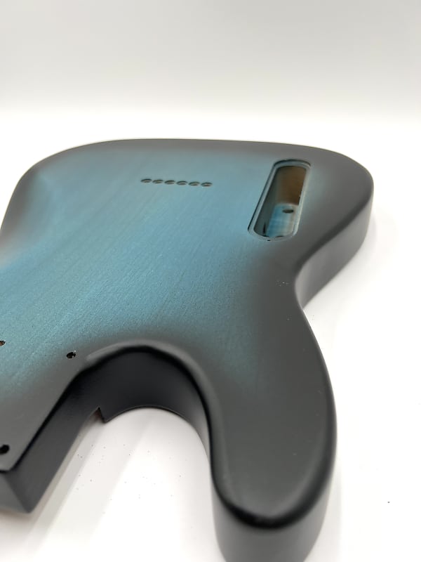 Warmtone Custom Guitars “Orange Blue” Tele Body Flamed Maple