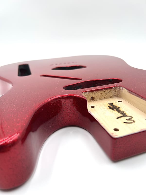 Warmtone Custom Guitars Tele Style Guitar Body “Red Sparkle”