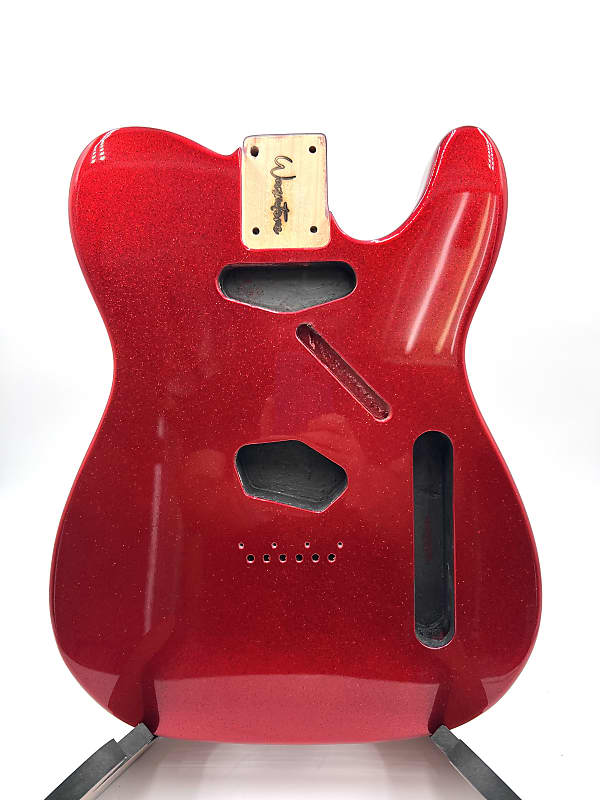Warmtone Custom Guitars Tele Style Guitar Body “Red Sparkle”