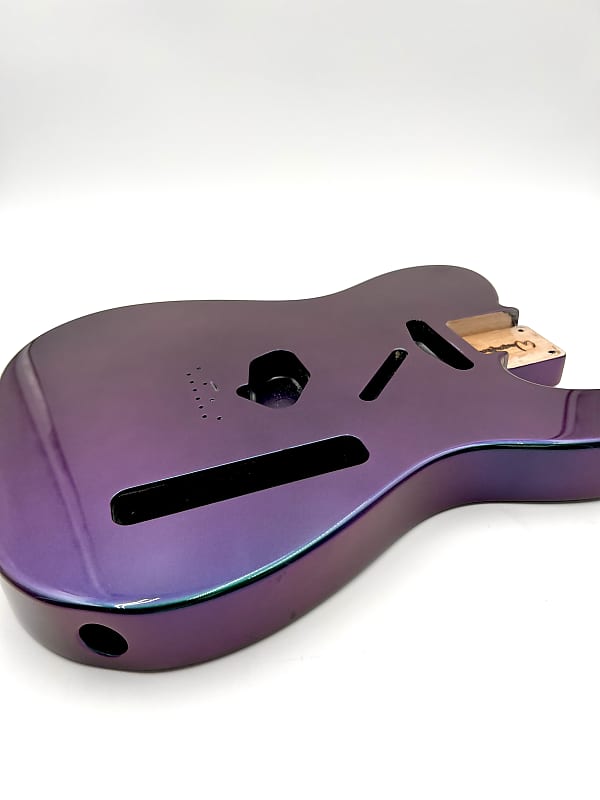 Warmtone Custom Guitars Tele Style Body “Chameleon Color Shift” Custom
