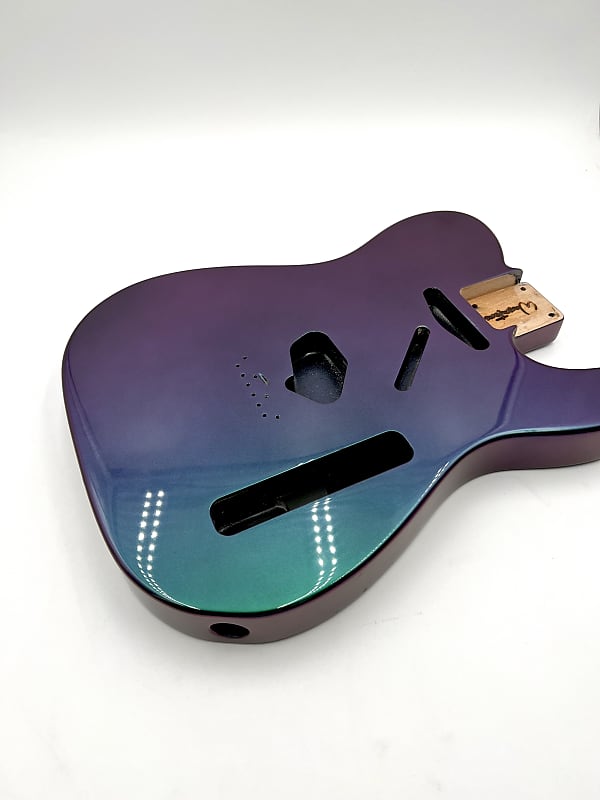 Warmtone Custom Guitars Tele Style Body “Chameleon Color Shift” Custom