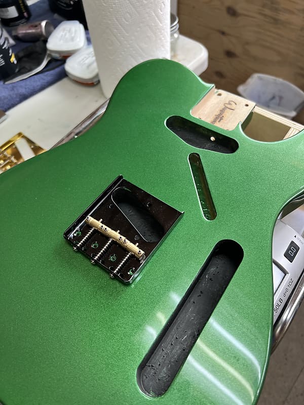 Warmtone Custom Guitars Tele Style Guitar Body “Pure Green”