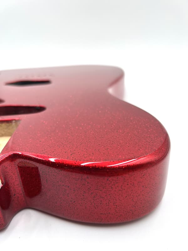 Warmtone Custom Guitars Tele Style Guitar Body “Red Sparkle”