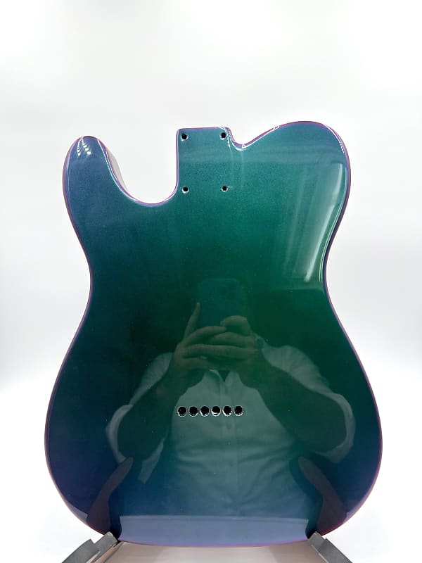 Warmtone Custom Guitars Tele Style Body “Chameleon Color Shift” Custom
