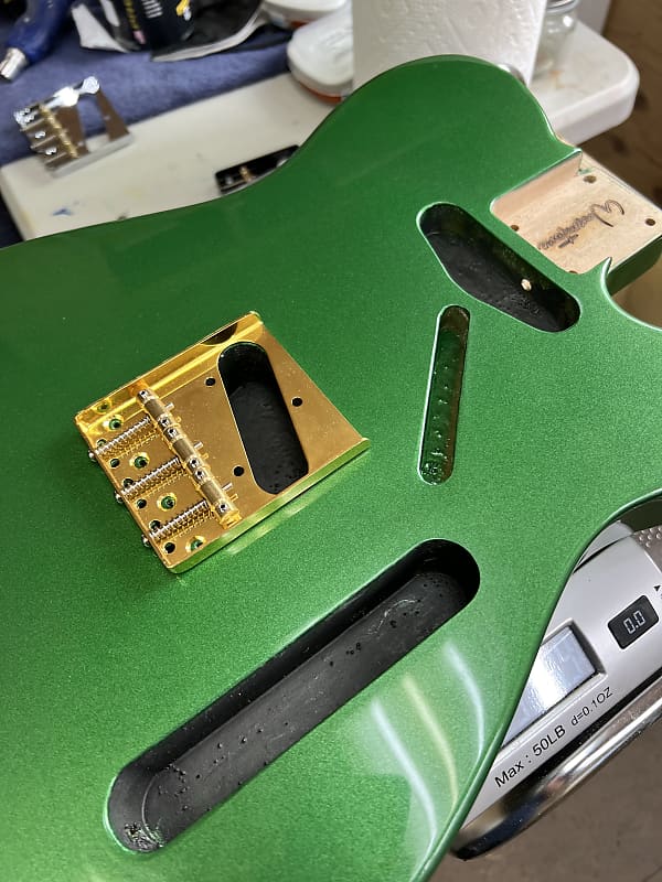 Warmtone Custom Guitars Tele Style Guitar Body “Pure Green”