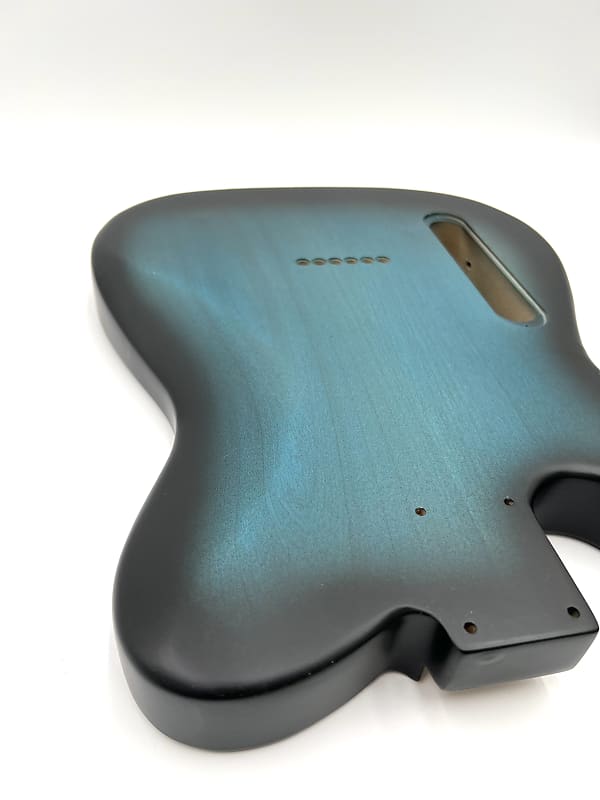 Warmtone Custom Guitars “Orange Blue” Tele Body Flamed Maple