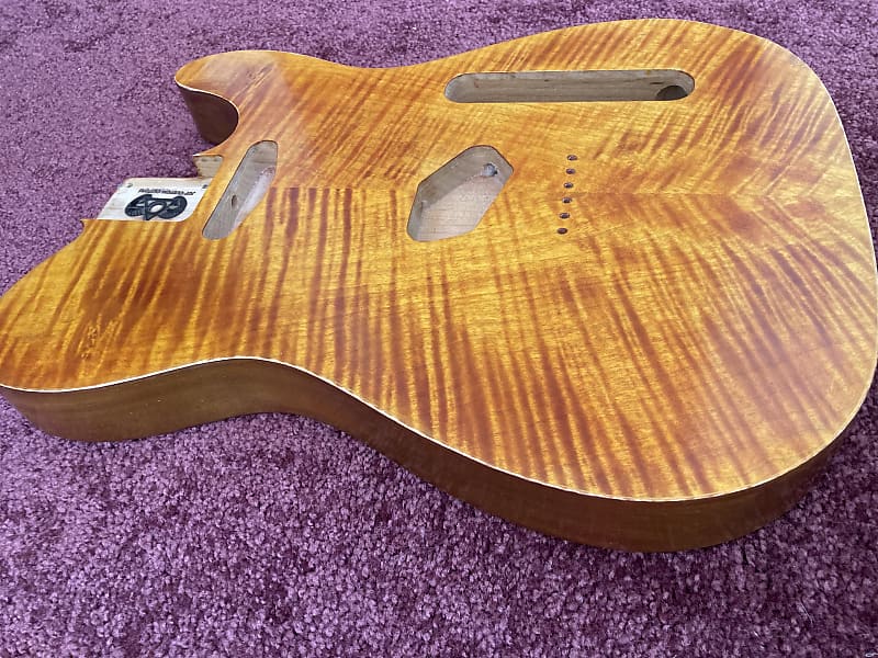 Warmtone Custom Guitars Telecaster “Antique Flame” Tele Body