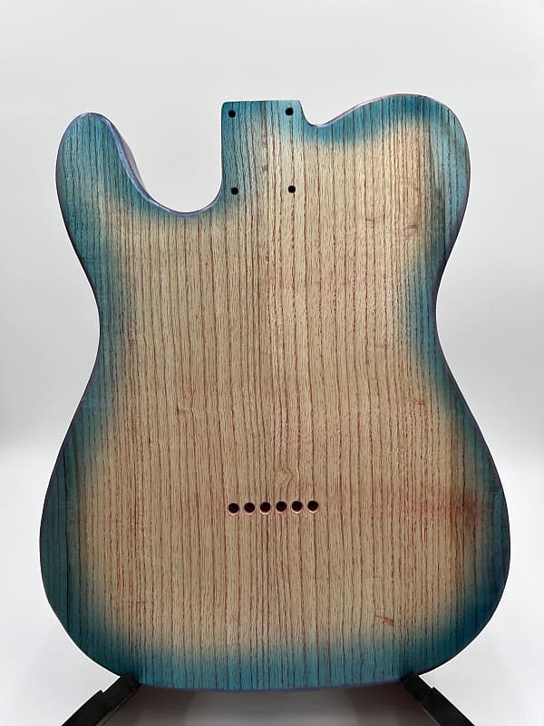 Warmtone Custom Guitars Telecaster “Mermaids Beach” Guitar Body 1 Piece Swamp Ash