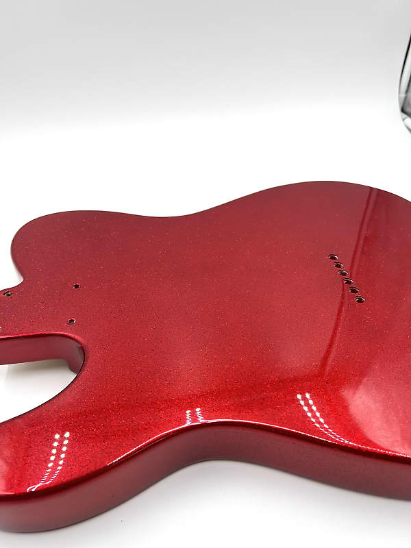 Warmtone Custom Guitars Tele Style Guitar Body “Red Sparkle”