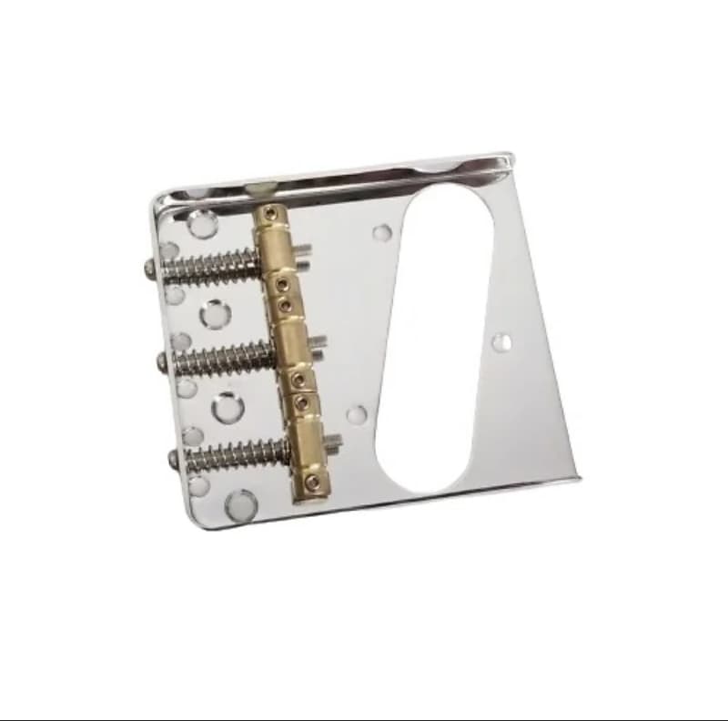 Warmtone Custom Guitars Tele Bridge Series #2 Vintage Ash Tray Chrome 3 Brass Saddles