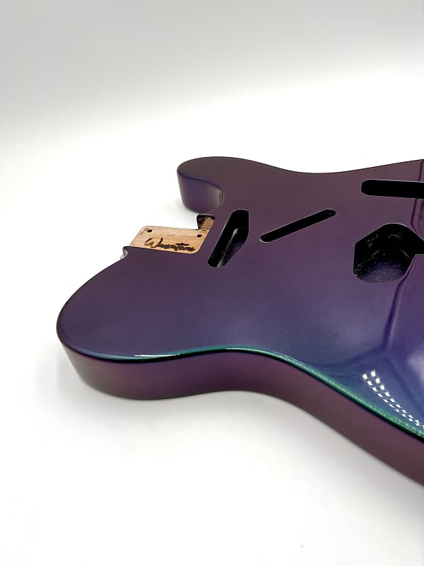 Warmtone Custom Guitars Tele Style Body “Chameleon Color Shift” Custom