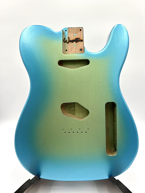 Warmtone Custom Guitars Tele Body “The Green Apple” Alder Telecaster Tele 2024 - Gloss