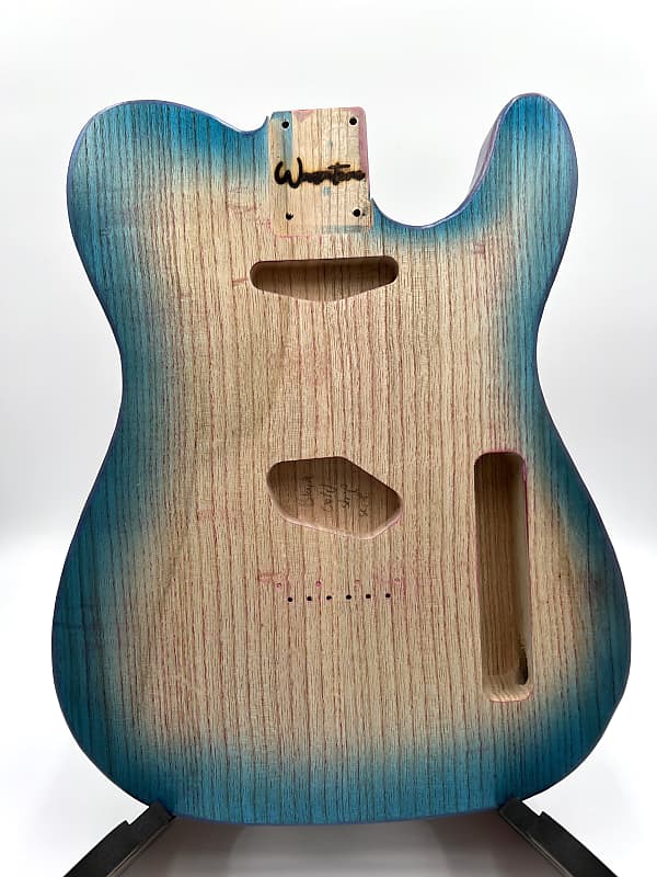 Warmtone Custom Guitars Telecaster “Mermaids Beach” Guitar Body 1 Piece Swamp Ash