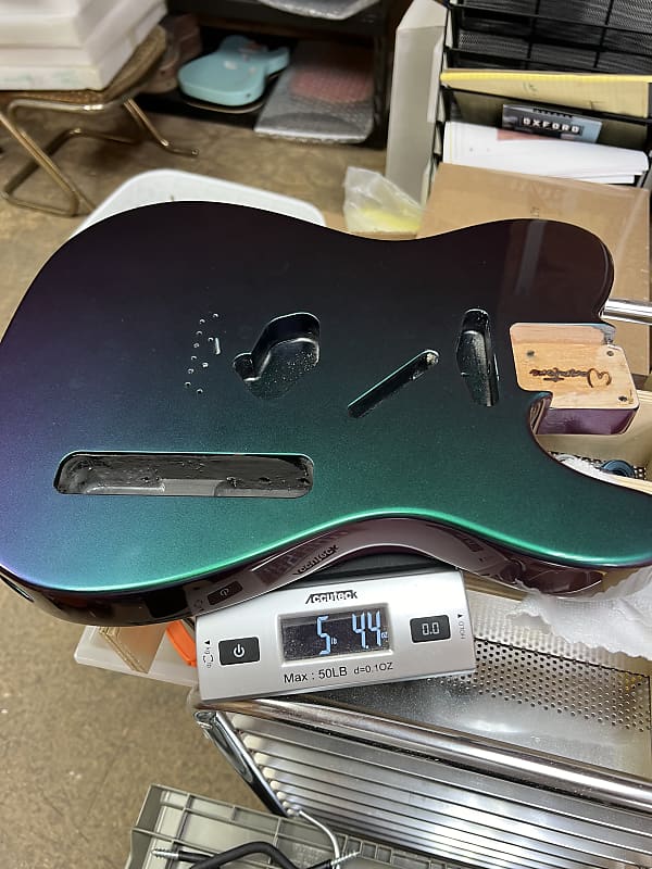 Warmtone Custom Guitars Tele Style Body “Chameleon Color Shift” Custom