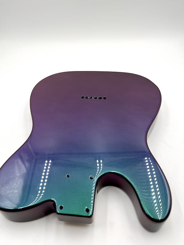 Warmtone Custom Guitars Tele Style Body “Chameleon Color Shift” Custom
