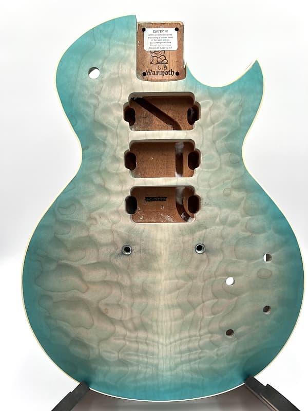 Warmoth Regal Custom 7a Quilt Maple Mahogany Back