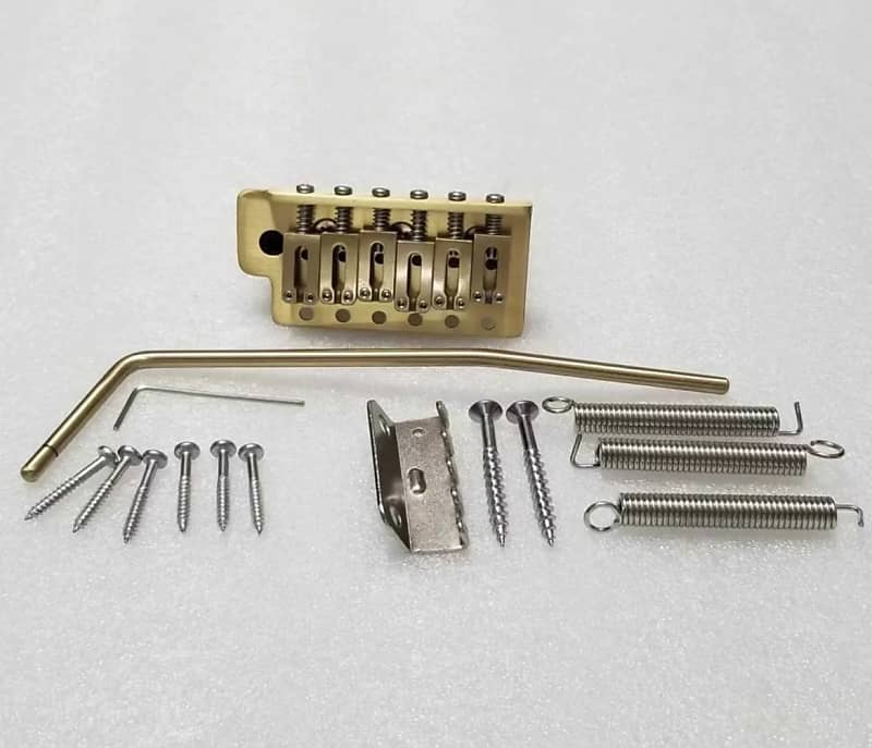 Whole Brass Tremolo Full Block 6-Point Style 52.5mm All Brass Vintage Strat Style Bridge-M1152