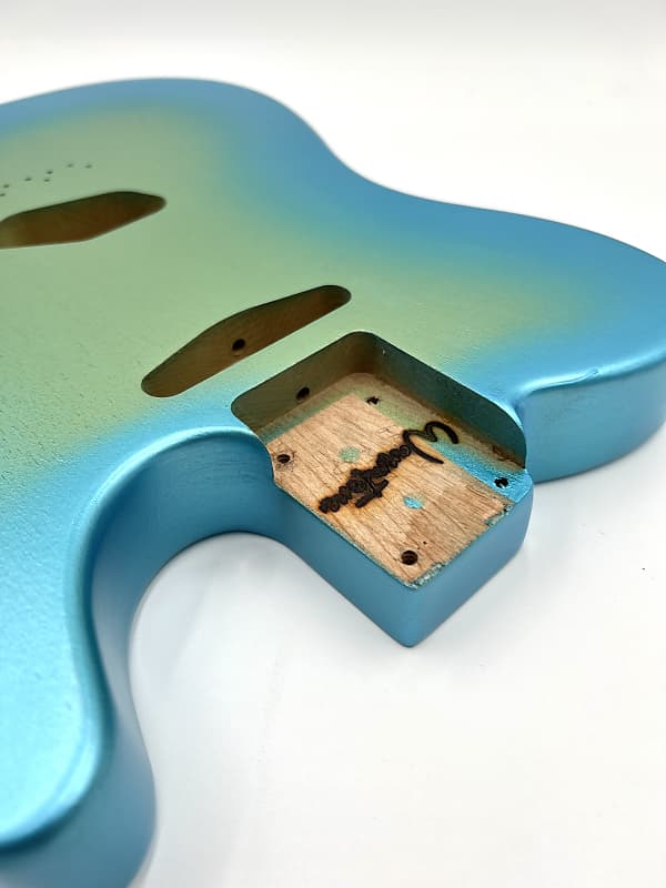 Warmtone Custom Guitars Tele Body “The Green Apple” Alder Telecaster Tele 2024 - Gloss