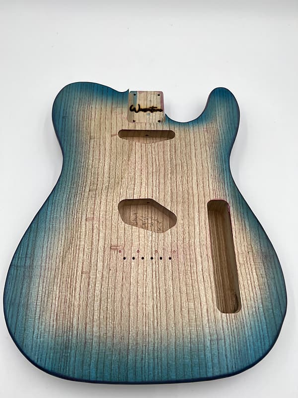 Warmtone Custom Guitars Telecaster “Mermaids Beach” Guitar Body 1 Piece Swamp Ash