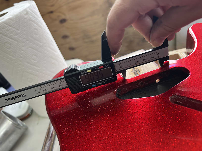 Warmtone Custom Guitars Tele Style Guitar Body “Red Sparkle”