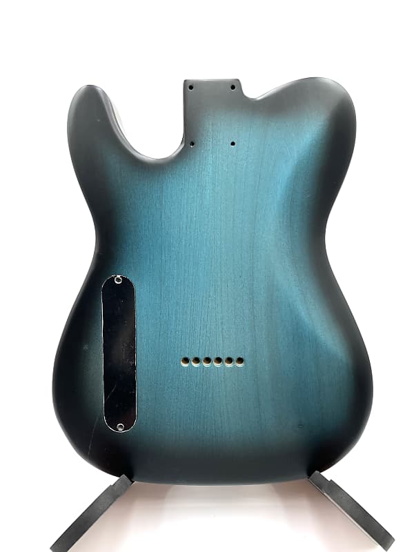 Warmtone Custom Guitars “Orange Blue” Tele Body Flamed Maple