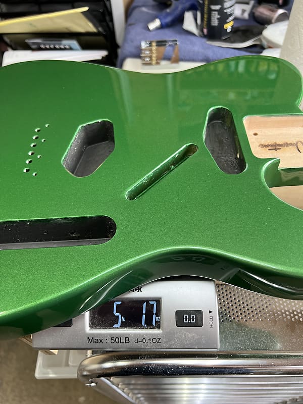 Warmtone Custom Guitars Tele Style Guitar Body “Pure Green”