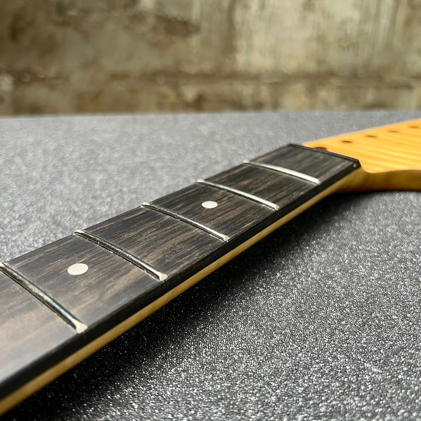 Flamed Maple St Style Neck Nitro Ebony 9.5 Radius   #39