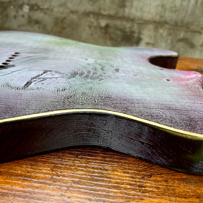 Warmtone Custom Guitars Relic HS Tele Style Guitar Body “Hulk” Nitro