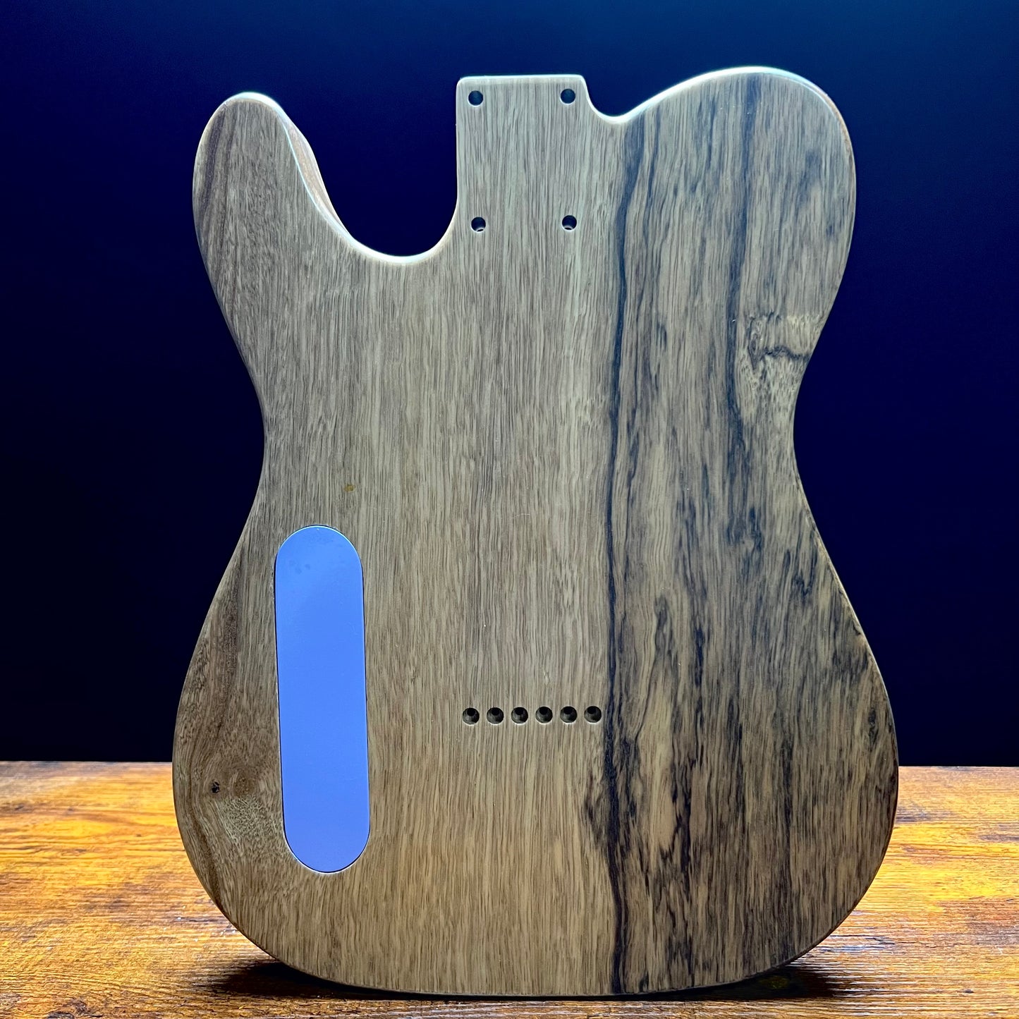Warmtone CG Tele Guitar Body “Purple Waves” Quilt Maple/Limba