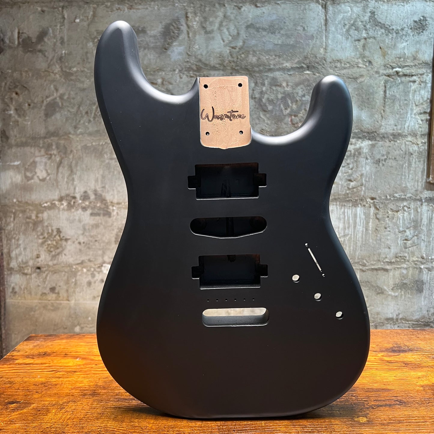 Warmtone Custom Guitars HSH Alder Strat Guitar Body “Matte Black”