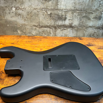 Warmtone Custom Guitars HSH Alder Strat Guitar Body “Matte Black”