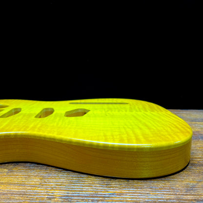 Warmtone Custom Guitars Tele Style Guitar Body “Dirty Lemon” Nitro