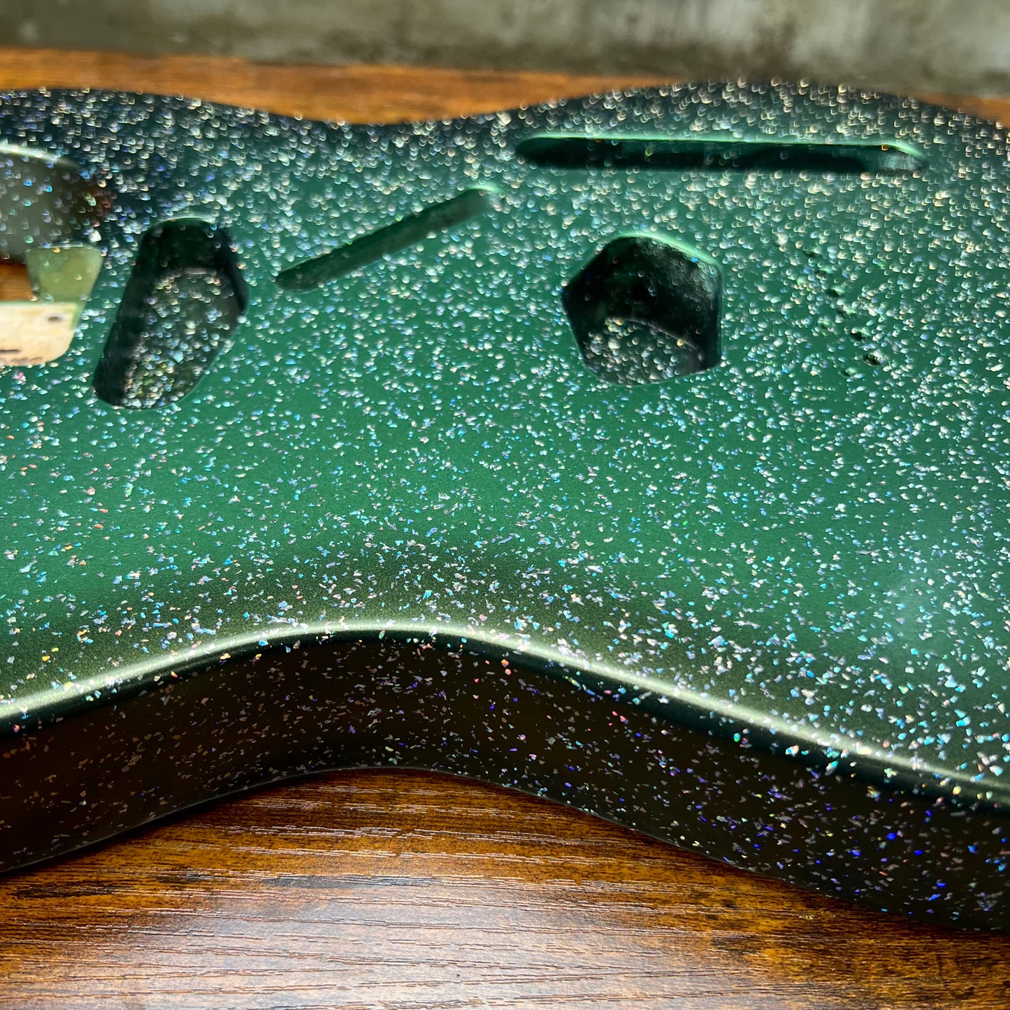 Warmtone Custom Guitars Telecaster Guitar Body "Olive Sparkle"