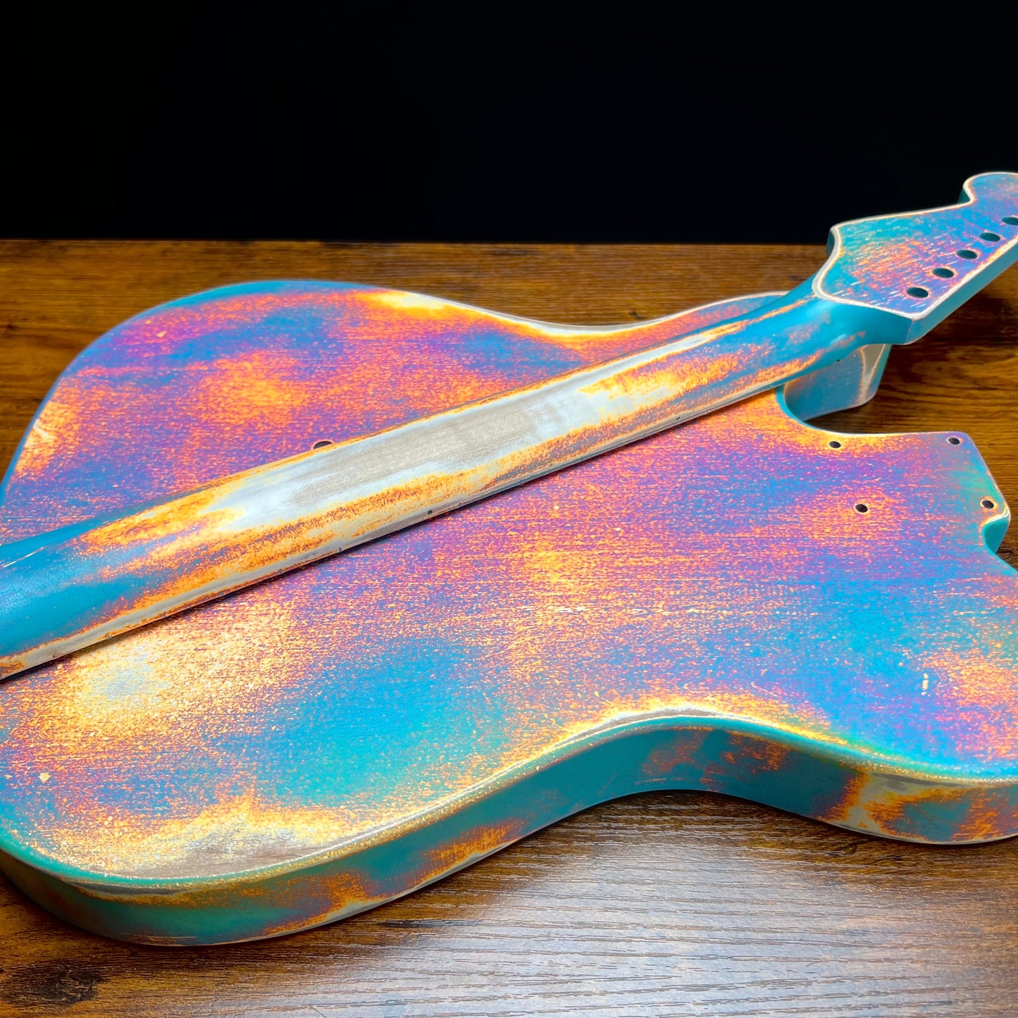Alder Tele Body-Flamed Maple Neck “Fire Set” Relic Nitro