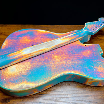 Alder Tele Body-Flamed Maple Neck “Fire Set” Relic Nitro