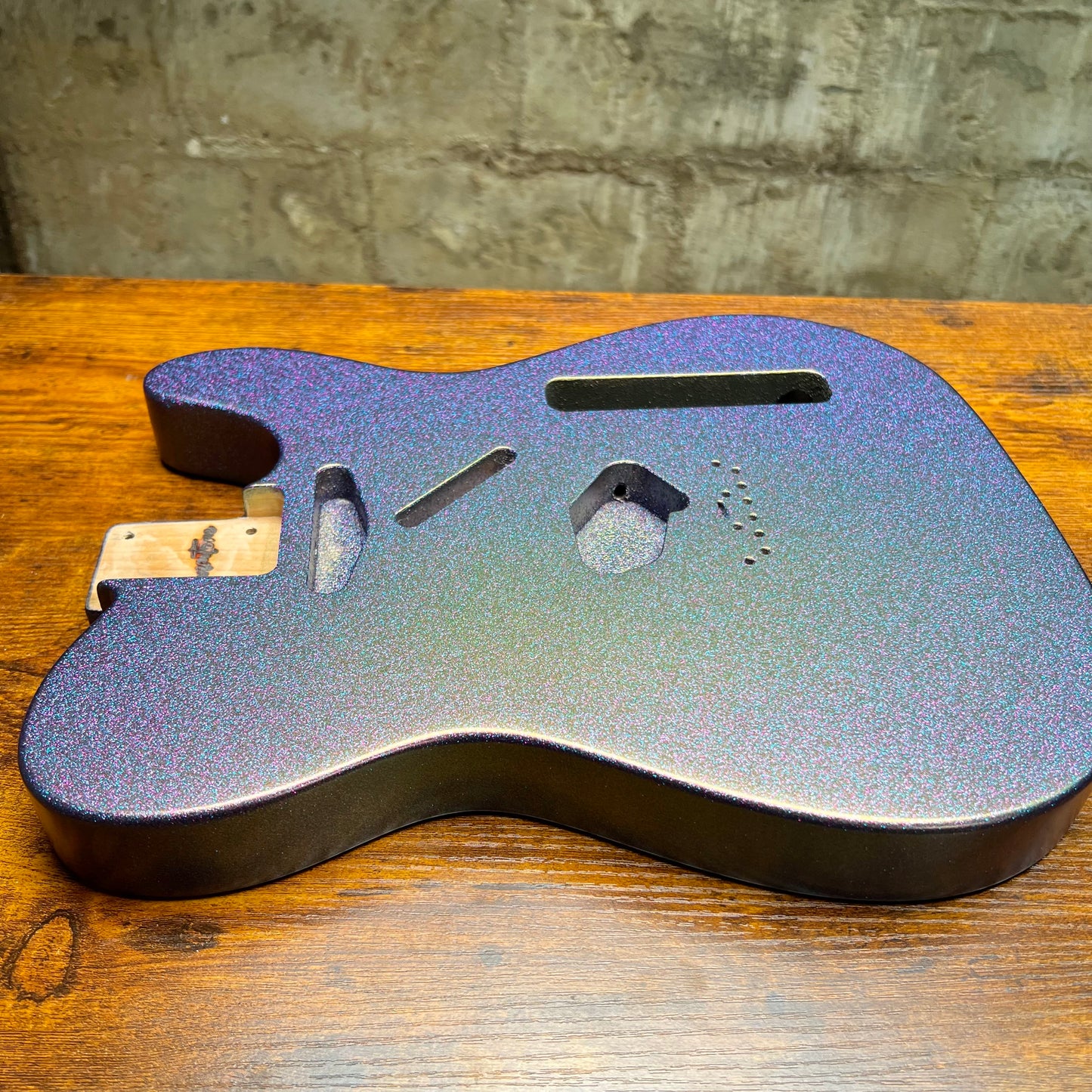 Warmtone CG COLORSHIFT Alder Tele Guitar Body "Blueberry Shift" 5.10lbs