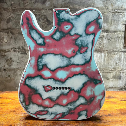 Warmtone CG Relic Thinline Tele Style Guitar Body “Vomit” Nitro