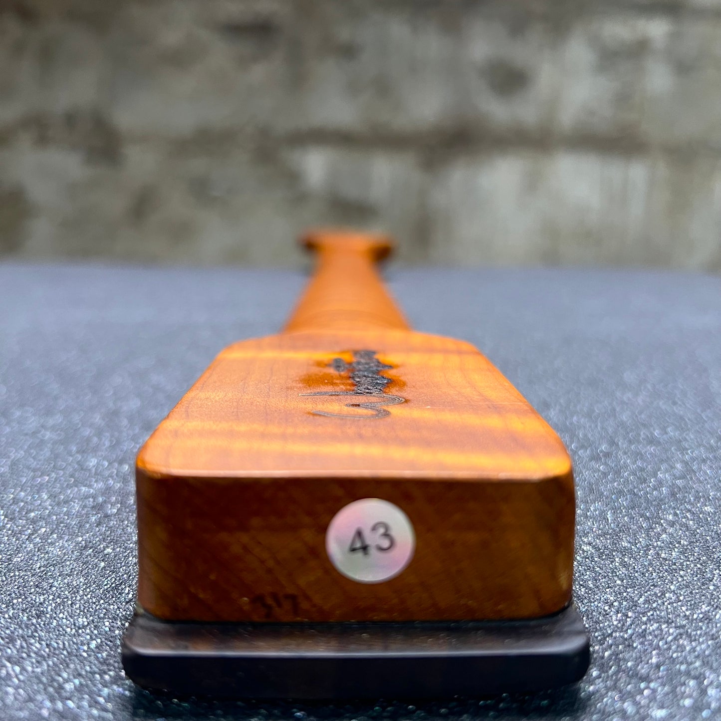 Golden Brown Roasted Flamed Maple Tele Style Neck #43