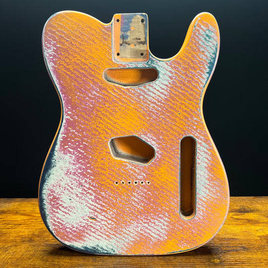 Warmtone Custom Guitars Relic Tele Style Guitar Body “Patterns” Nitro