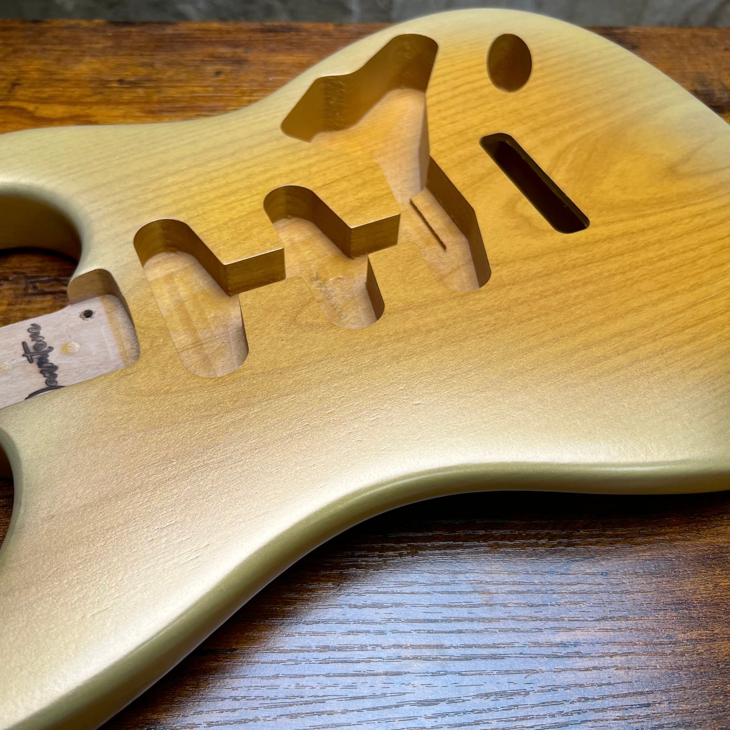 Warmtone CG 1 Piece Alder Strat Guitar Body “Desert Sand”