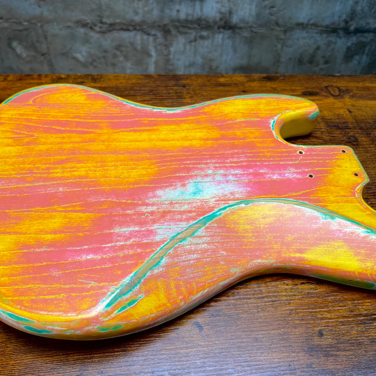 Warmoth J Bass Replacement Body Custom Paint Job Swamp Ash