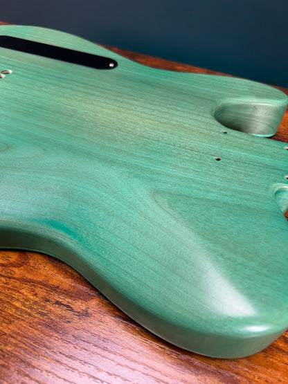 Warmtone Custom Guitars Tele Style Guitar Body “Mint Flames”