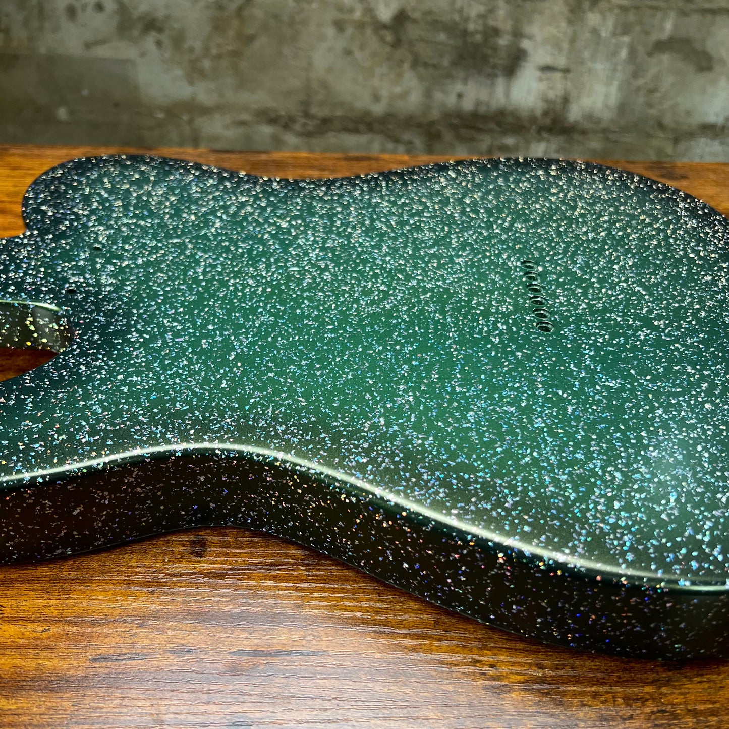 Warmtone Custom Guitars Telecaster Guitar Body "Olive Sparkle"